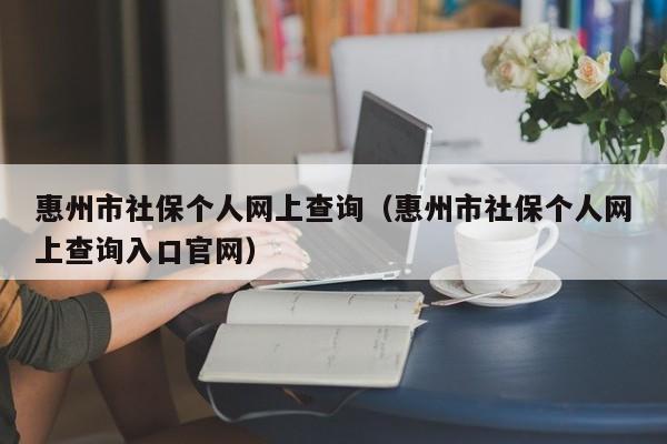 惠州市社保个人网上查询（惠州市社保个人网上查询入口官网）