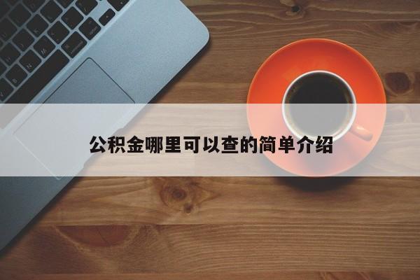 公积金哪里可以查的简单介绍