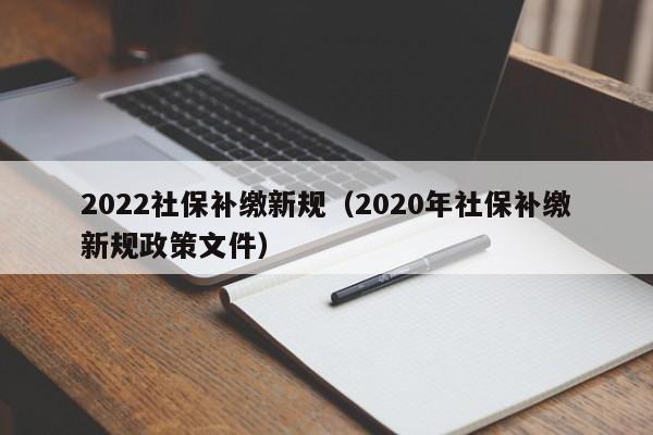 2022社保补缴新规（2020年社保补缴新规政策文件）