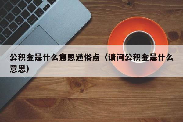 公积金是什么意思通俗点（请问公积金是什么意思）