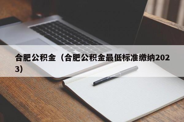 合肥公积金（合肥公积金最低标准缴纳2023）