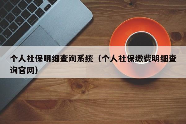 个人社保明细查询系统（个人社保缴费明细查询官网）