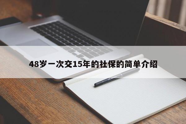 48岁一次交15年的社保的简单介绍