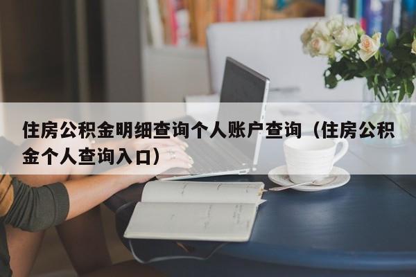 住房公积金明细查询个人账户查询（住房公积金个人查询入口）