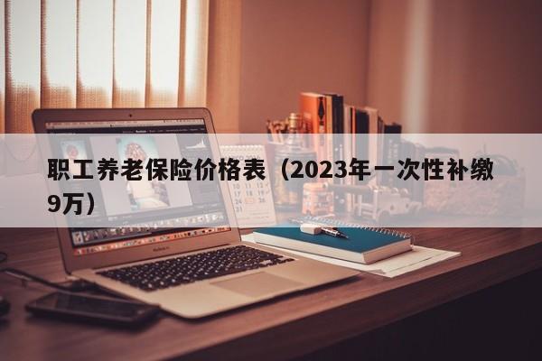 职工养老保险价格表（2023年一次性补缴9万）