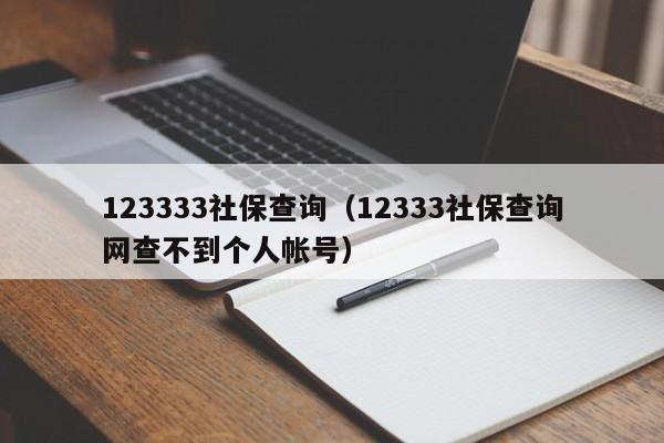 123333社保查询（12333社保查询网查不到个人帐号）