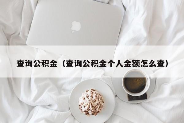 查询公积金（查询公积金个人金额怎么查）