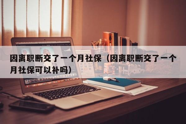 因离职断交了一个月社保（因离职断交了一个月社保可以补吗）