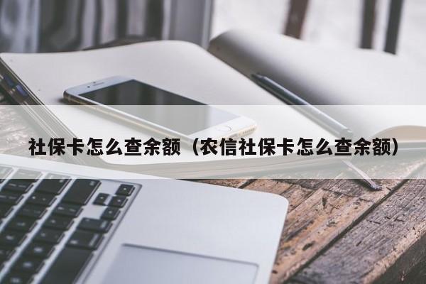 社保卡怎么查余额（农信社保卡怎么查余额）