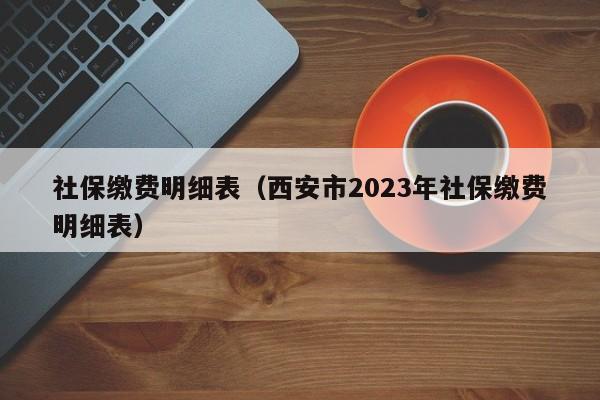 社保缴费明细表（西安市2023年社保缴费明细表）