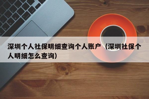 深圳个人社保明细查询个人账户（深圳社保个人明细怎么查询）