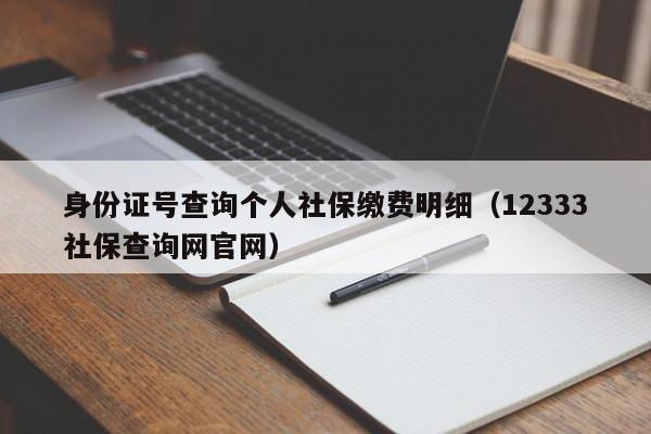 身份证号查询个人社保缴费明细（12333社保查询网官网）