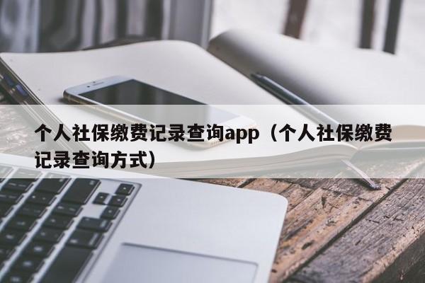 个人社保缴费记录查询app（个人社保缴费记录查询方式）